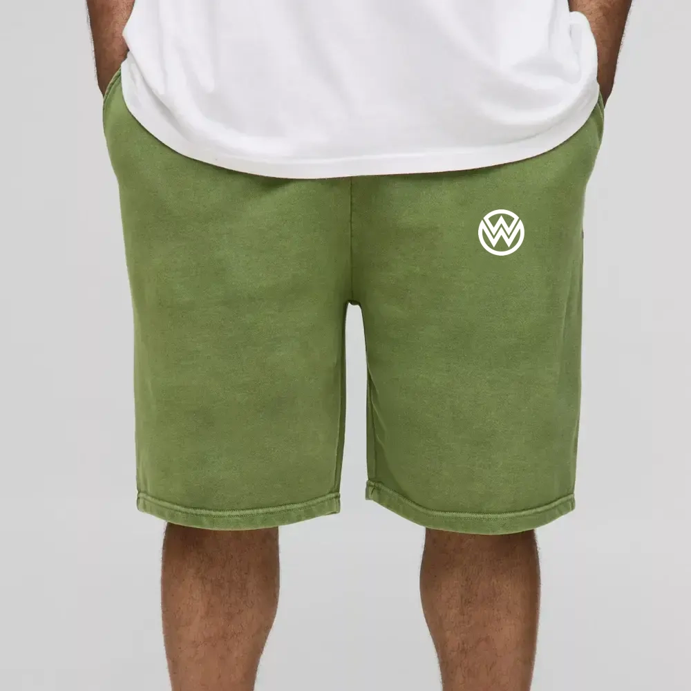 Baggy Long Length Nylon Cargo Shorts