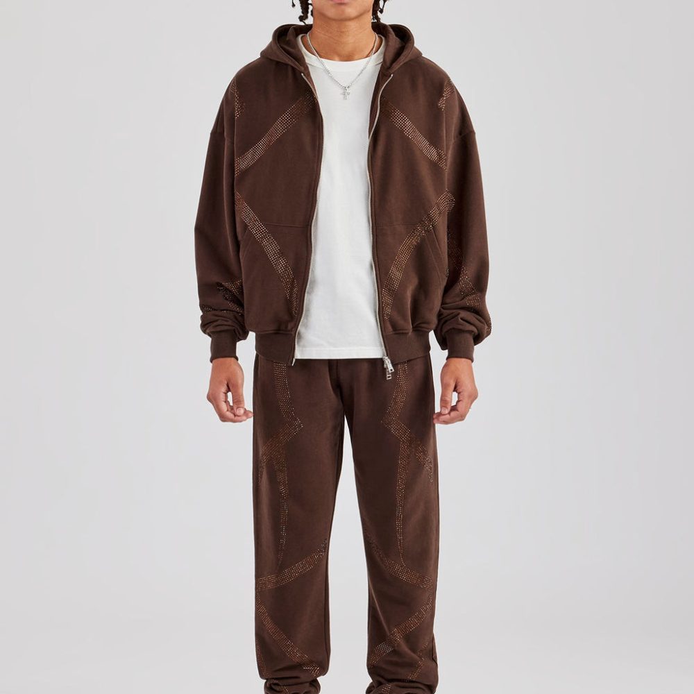 Men’s Rhinestone Tracksuit