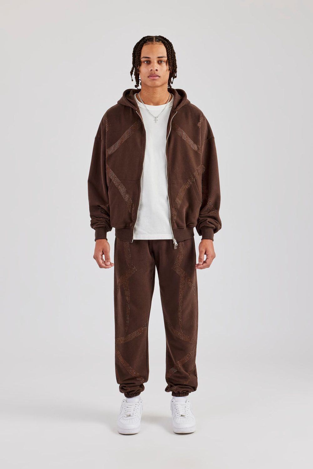 Men's Rhinestone Tracksuit